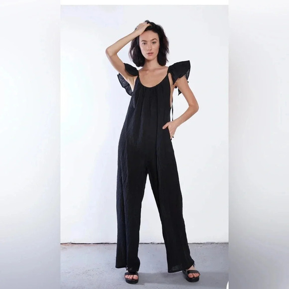 ! Shop Meg Ruffle Jump jumpsuit sz M - Picture 1 of 7